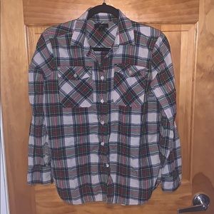 GUC J.Crew Plaid Button up size 8